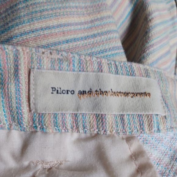 Anthropologie Pilcro And The Letterpress Womens Stripe Button Aline Skirt Size 4 - Picture 8 of 8